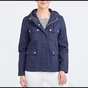 J Crew jacket with detachable hood XS